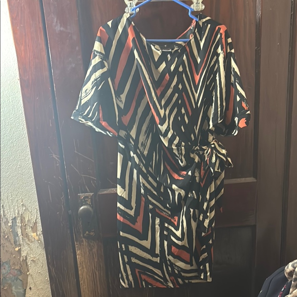 mark. Black and Orange Dress